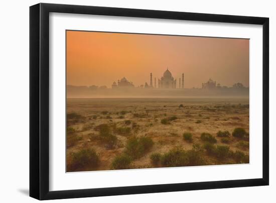 Taj Mahal At Dusk-Vichaya-Framed Photographic Print