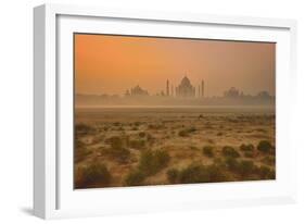 Taj Mahal At Dusk-Vichaya-Framed Photographic Print