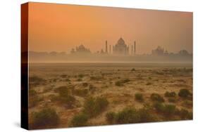 Taj Mahal At Dusk-Vichaya-Stretched Canvas