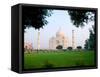 Taj Mahal at Sunrise, Agra, India-Bill Bachmann-Framed Stretched Canvas