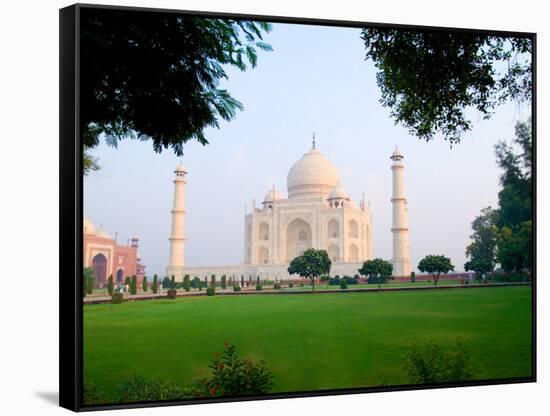 Taj Mahal at Sunrise, Agra, India-Bill Bachmann-Framed Stretched Canvas