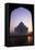 Taj Mahal at Sunrise, UNESCO World Heritage Site, Agra, Uttar Pradesh, India, Asia-Peter Barritt-Framed Stretched Canvas