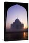 Taj Mahal at Sunrise, UNESCO World Heritage Site, Agra, Uttar Pradesh, India, Asia-Peter Barritt-Stretched Canvas