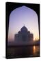 Taj Mahal at Sunrise, UNESCO World Heritage Site, Agra, Uttar Pradesh, India, Asia-Peter Barritt-Stretched Canvas