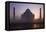 Taj Mahal at Sunrise, UNESCO World Heritage Site, Agra, Uttar Pradesh, India, Asia-Peter Barritt-Framed Stretched Canvas