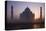 Taj Mahal at Sunrise, UNESCO World Heritage Site, Agra, Uttar Pradesh, India, Asia-Peter Barritt-Stretched Canvas