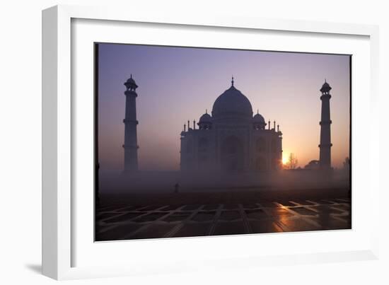 Taj Mahal at Sunrise, UNESCO World Heritage Site, Agra, Uttar Pradesh, India, Asia-Peter Barritt-Framed Photographic Print