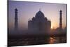 Taj Mahal at Sunrise, UNESCO World Heritage Site, Agra, Uttar Pradesh, India, Asia-Peter Barritt-Mounted Photographic Print