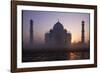 Taj Mahal at Sunrise, UNESCO World Heritage Site, Agra, Uttar Pradesh, India, Asia-Peter Barritt-Framed Photographic Print