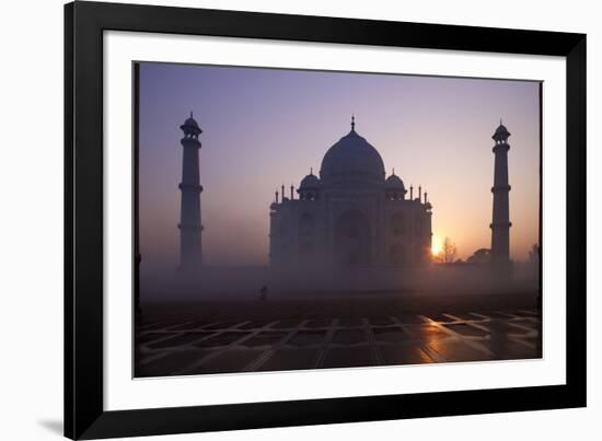 Taj Mahal at Sunrise, UNESCO World Heritage Site, Agra, Uttar Pradesh, India, Asia-Peter Barritt-Framed Photographic Print