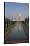 Taj Mahal at Sunrise, UNESCO World Heritage Site, Agra, Uttar Pradesh, India, Asia-Peter Barritt-Stretched Canvas