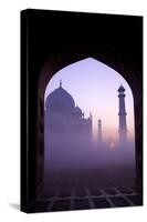 Taj Mahal at Sunrise, UNESCO World Heritage Site, Agra, Uttar Pradesh, India, Asia-Peter Barritt-Stretched Canvas