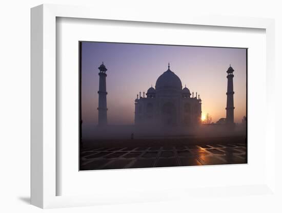 Taj Mahal at Sunrise, UNESCO World Heritage Site, Agra, Uttar Pradesh, India, Asia-Peter Barritt-Framed Photographic Print