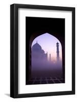 Taj Mahal at Sunrise, UNESCO World Heritage Site, Agra, Uttar Pradesh, India, Asia-Peter Barritt-Framed Photographic Print