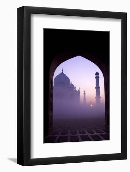 Taj Mahal at Sunrise, UNESCO World Heritage Site, Agra, Uttar Pradesh, India, Asia-Peter Barritt-Framed Photographic Print