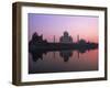 Taj Mahal at Sunset, UNESCO World Heritage Site, Agra, Uttar Pradesh State, India-Gavin Hellier-Framed Photographic Print