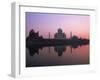 Taj Mahal at Sunset, UNESCO World Heritage Site, Agra, Uttar Pradesh State, India-Gavin Hellier-Framed Photographic Print