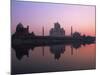 Taj Mahal at Sunset, UNESCO World Heritage Site, Agra, Uttar Pradesh State, India-Gavin Hellier-Mounted Photographic Print