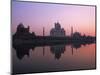 Taj Mahal at Sunset, UNESCO World Heritage Site, Agra, Uttar Pradesh State, India-Gavin Hellier-Mounted Photographic Print