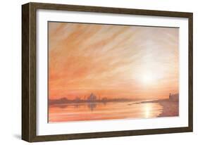 Taj Mahal at Sunset-Derek Hare-Framed Giclee Print