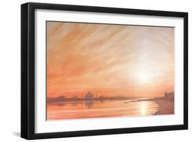 Taj Mahal at Sunset-Derek Hare-Framed Giclee Print