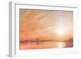 Taj Mahal at Sunset-Derek Hare-Framed Giclee Print