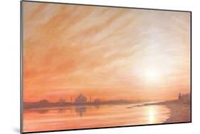 Taj Mahal at Sunset-Derek Hare-Mounted Giclee Print