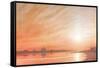 Taj Mahal at Sunset-Derek Hare-Framed Stretched Canvas