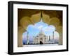 Taj Mahal exterior view, Agra, Uttar Pradesh, India-Panoramic Images-Framed Photographic Print