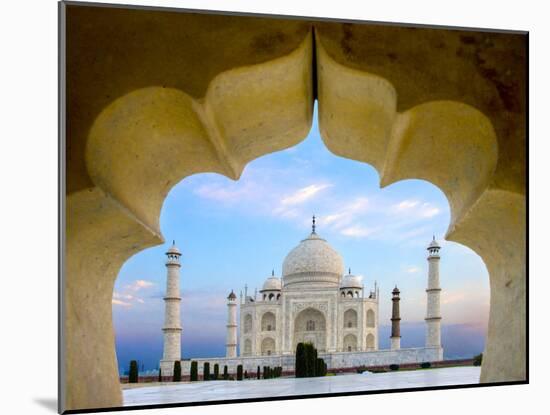 Taj Mahal exterior view, Agra, Uttar Pradesh, India-Panoramic Images-Mounted Photographic Print