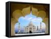 Taj Mahal exterior view, Agra, Uttar Pradesh, India-Panoramic Images-Framed Stretched Canvas