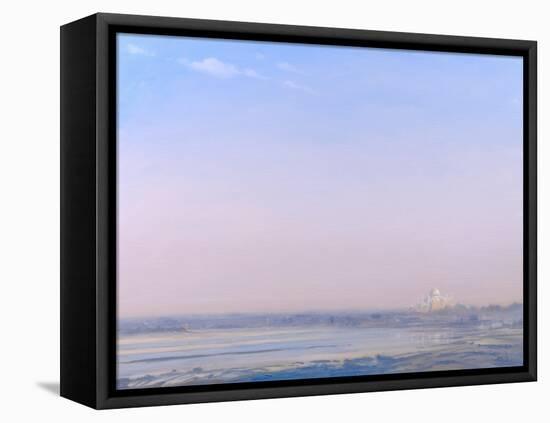 Taj Mahal from Agra Fort-Derek Hare-Framed Stretched Canvas