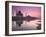 Taj Mahal From Along the Yamuna River at Dusk, India-Walter Bibikow-Framed Premium Photographic Print