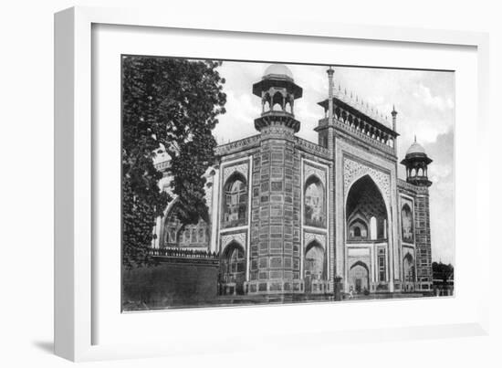 Taj Mahal Gate, Agra, 20th Century-null-Framed Giclee Print