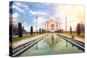 Taj Mahal in India-Marina Pissarova-Stretched Canvas