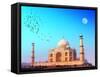 Taj Mahal India, Agra. 7 World Wonders. Beautiful Tajmahal Travel Destination-Banana Republic images-Framed Stretched Canvas