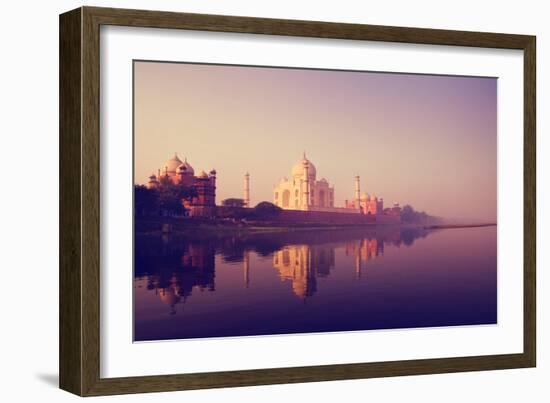 Taj Mahal India Seven Wonders Concept-Rawpixel-Framed Photographic Print