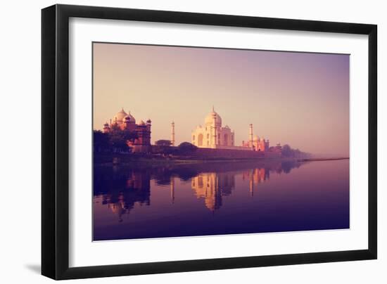 Taj Mahal India Seven Wonders Concept-Rawpixel-Framed Photographic Print