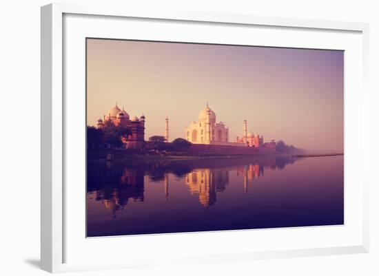 Taj Mahal India Seven Wonders Concept-Rawpixel-Framed Photographic Print