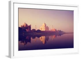 Taj Mahal India Seven Wonders Concept-Rawpixel-Framed Photographic Print