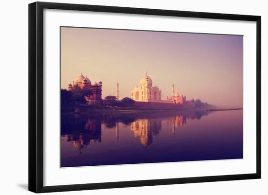 Taj Mahal India Seven Wonders Concept-Rawpixel-Framed Photographic Print