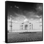 Taj Mahal. Indian Symbol - India Travel Background. Agra, India. Black and White Version-f9photos-Framed Stretched Canvas