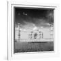 Taj Mahal. Indian Symbol - India Travel Background. Agra, India. Black and White Version-f9photos-Framed Photographic Print