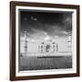 Taj Mahal. Indian Symbol - India Travel Background. Agra, India. Black and White Version-f9photos-Framed Photographic Print