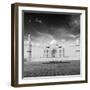 Taj Mahal. Indian Symbol - India Travel Background. Agra, India. Black and White Version-f9photos-Framed Photographic Print