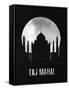 Taj Mahal Landmark Black-null-Framed Stretched Canvas