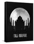 Taj Mahal Landmark Black-null-Framed Stretched Canvas