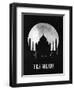 Taj Mahal Landmark Black-null-Framed Art Print