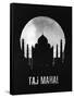 Taj Mahal Landmark Black-null-Framed Stretched Canvas