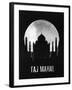 Taj Mahal Landmark Black-null-Framed Art Print